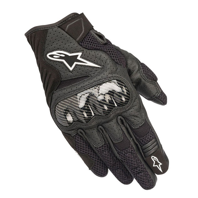 Męskie letnie skórzane rękawice motocyklowe Alpinestars SMX-1 v2